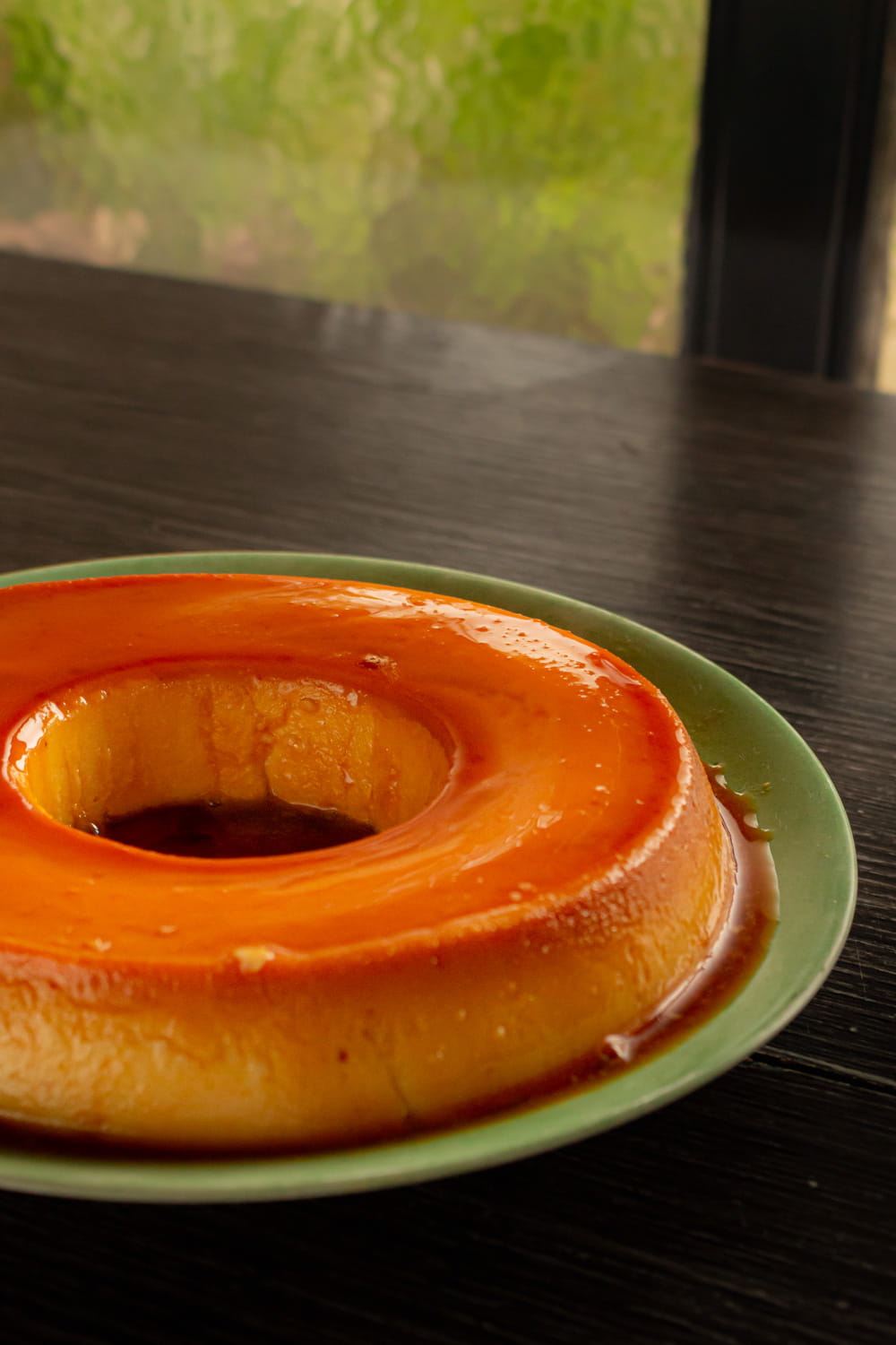 pudim com cobertura caramelada