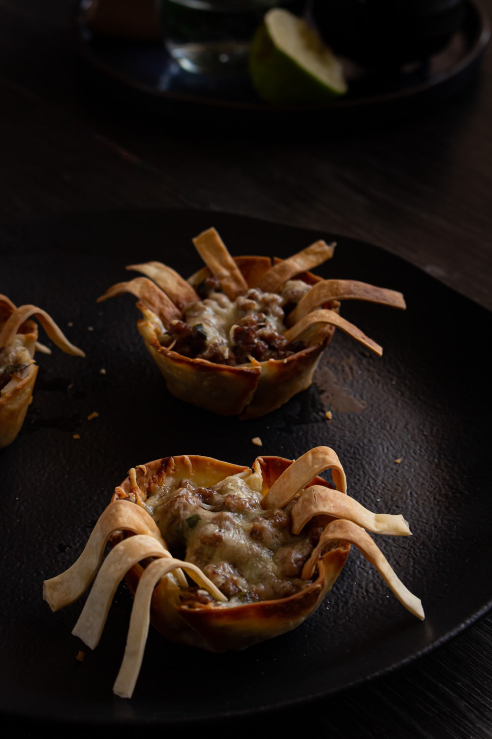 cestinha de carne com queijo