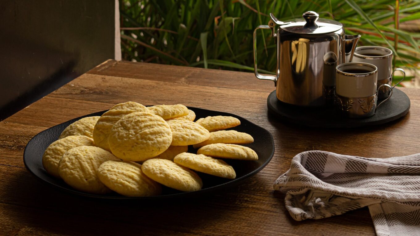 Biscoitinho de fubá com limão