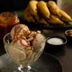 sorvete de banana caramelizada