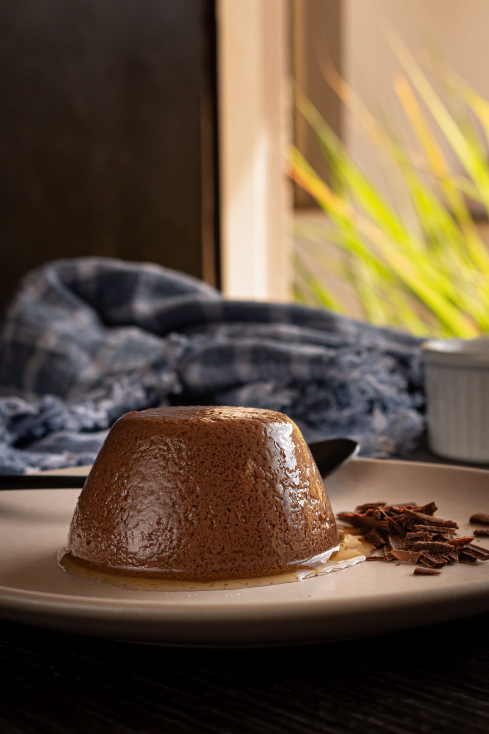 falso pudim de chocolate