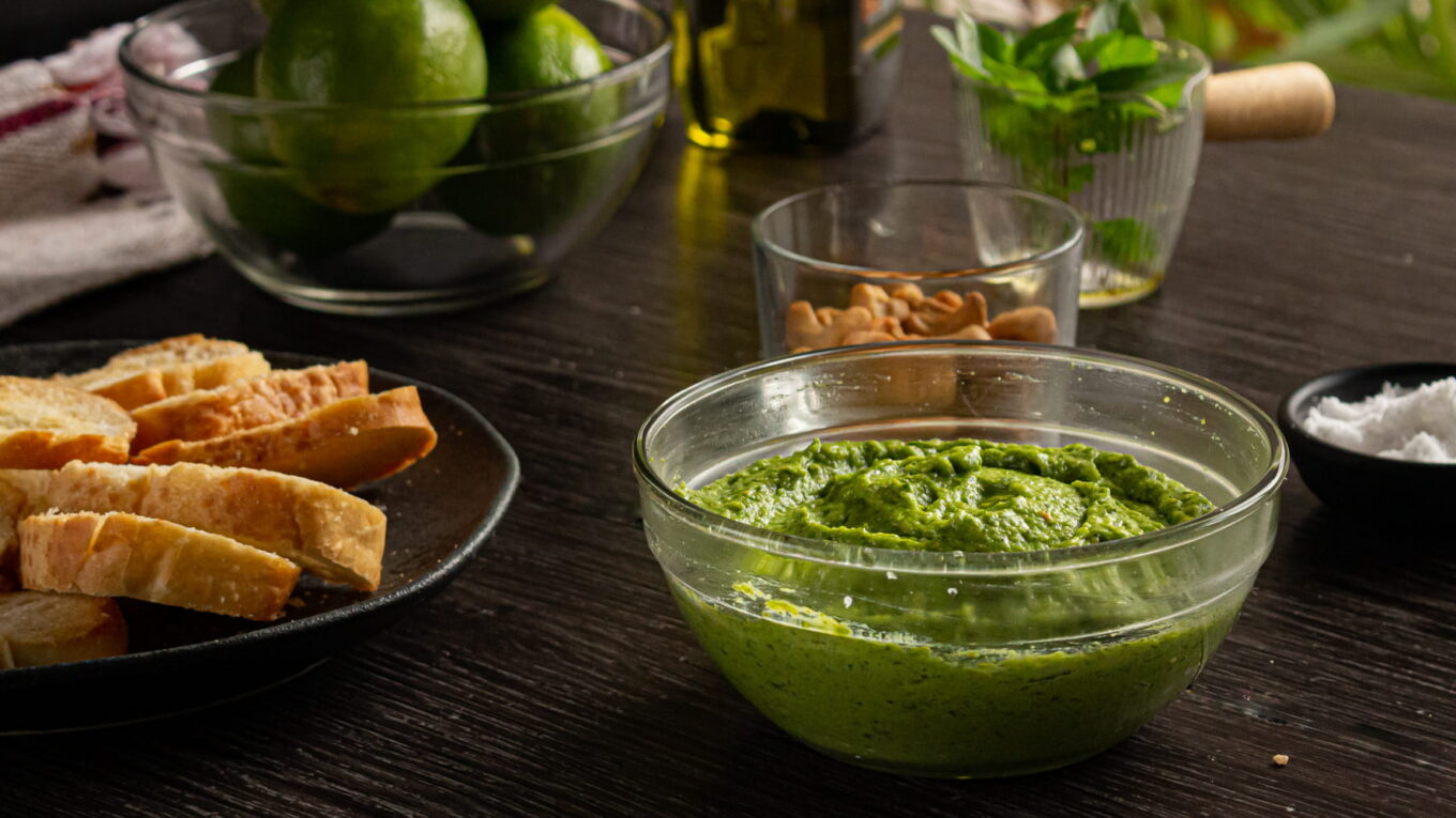 pesto de manjericão