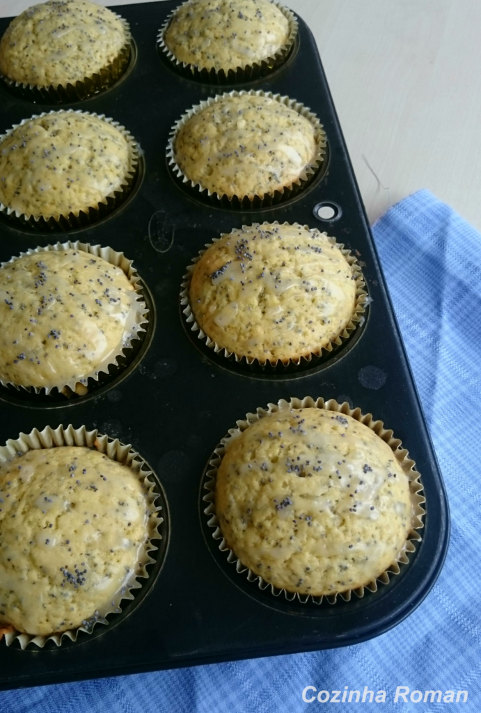 Muffins de limão com sementes de papoula