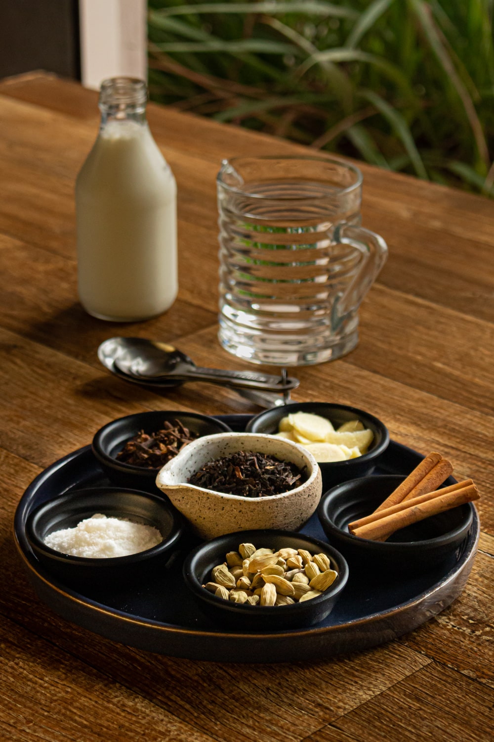 especiarias para o chá