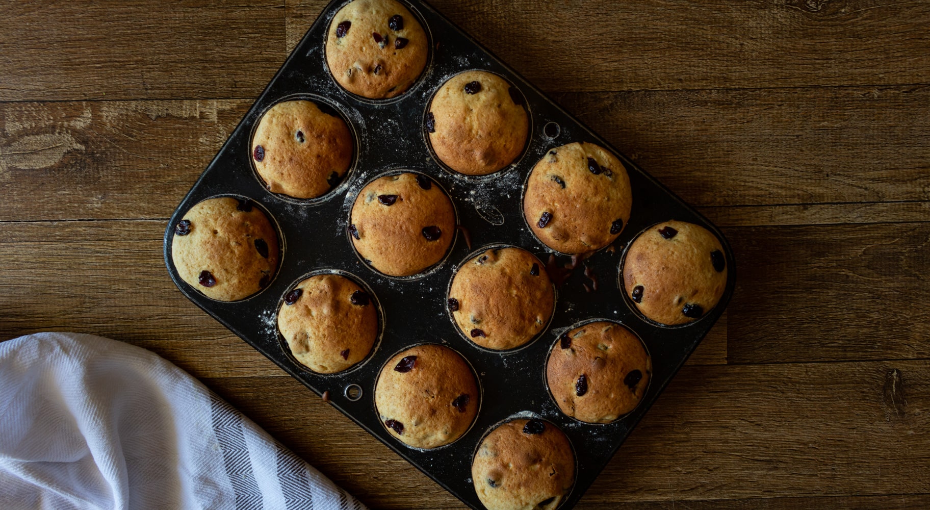 muffins de cranbery