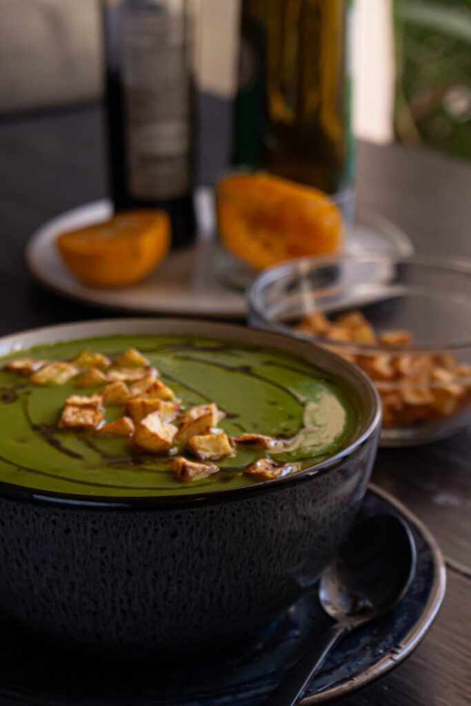 caldo verde com batata frita