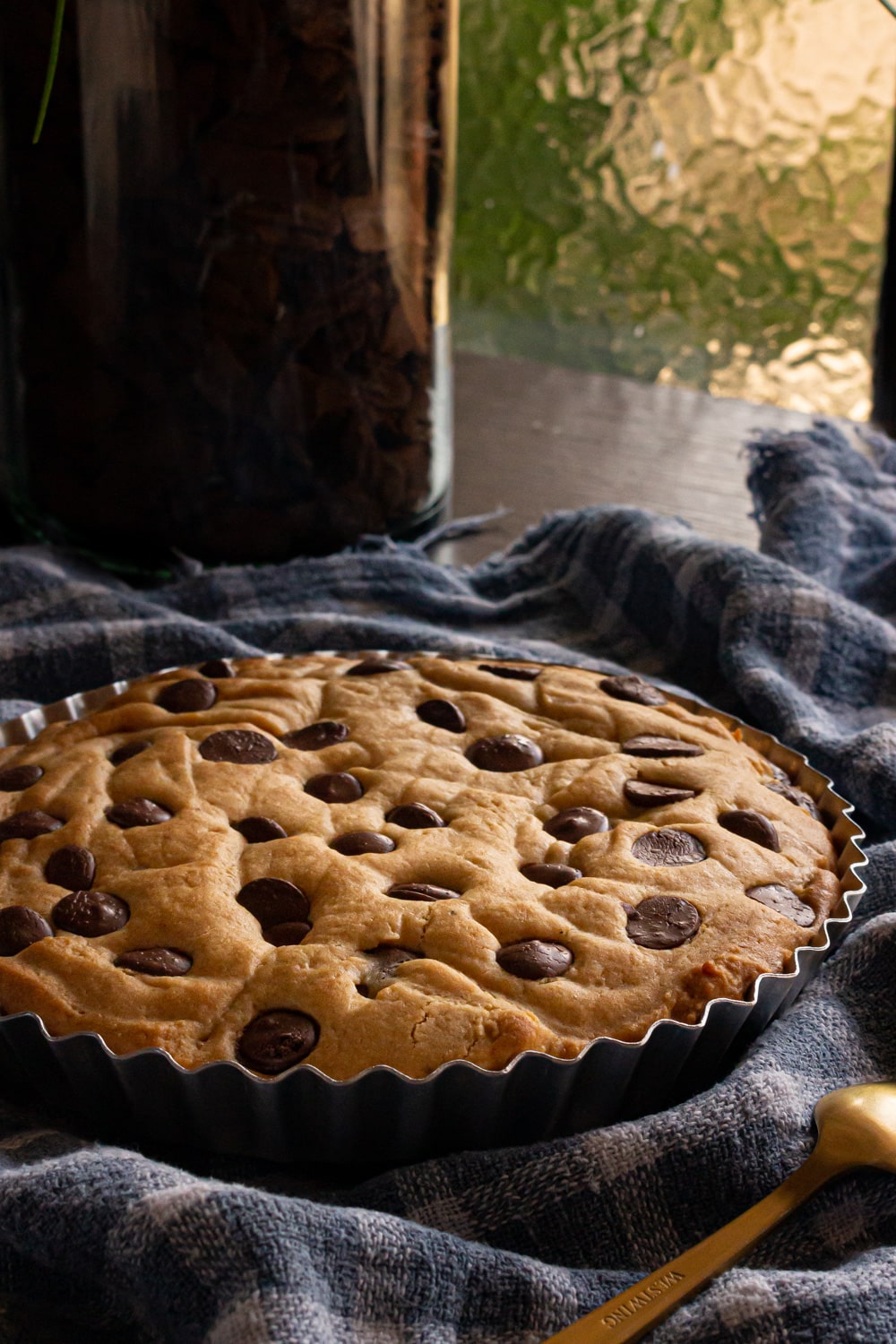 biscoito com gotas de chocolate