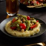 Salada de Vagem com Grão de Bico e tomates