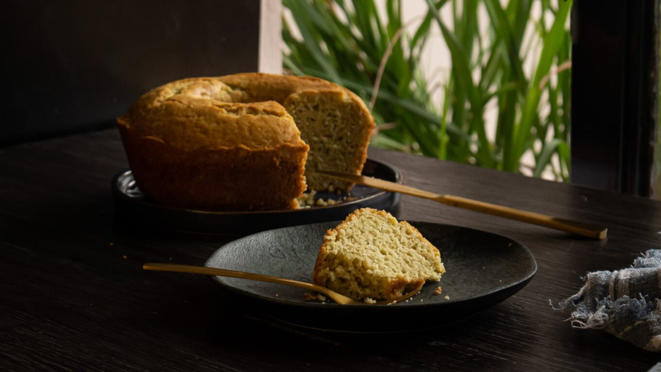 bolo vegano de capim limão