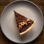 visão de cima da fatia partida