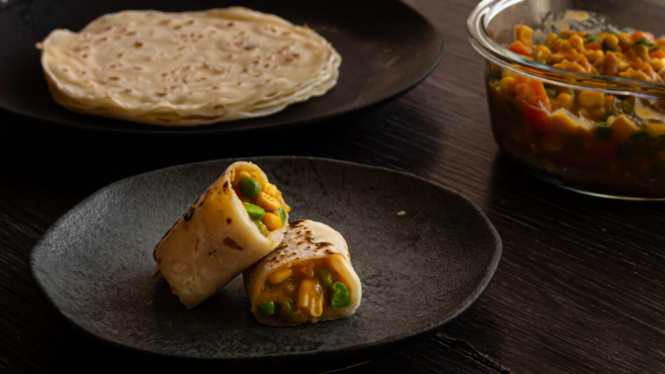 crepe vegano recheado